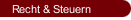 Recht & Steuern